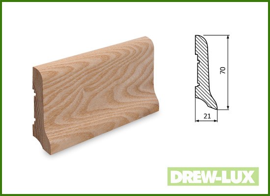 Ash skirting board 7.0 x 2.1/SHORT (1-1.7 m)